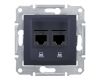 Розетка компьютерная 2хRJ45 Schneider Electric Sedna STP SDN4600170