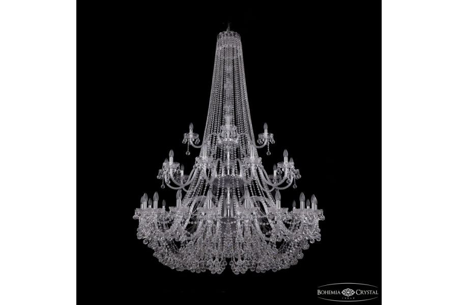 Подвесная люстра Bohemia Ivele Crystal 1409/20+10+5/530/h-203/3d Ni