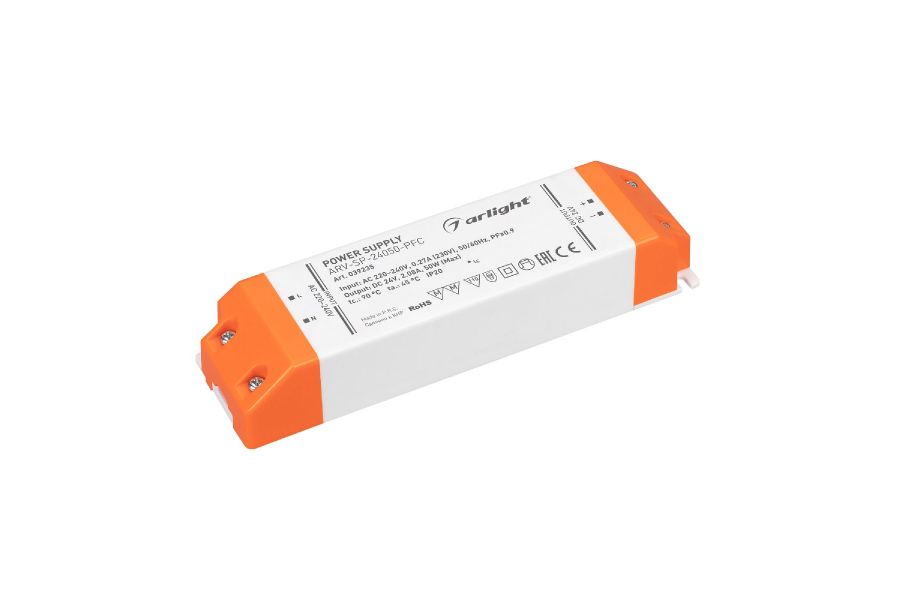 Блок питания Arlight ARV-SP-24050-PFC (24V, 2.08A, 50W) 039235