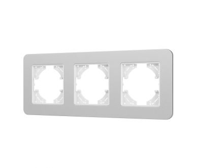 Рамка на 3 поста алюминиевая Arlight FRM-AKIRY-SFAL-3-SR 049740