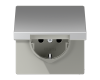 Розетка штепсельная Schuko Jung AL1520NKL