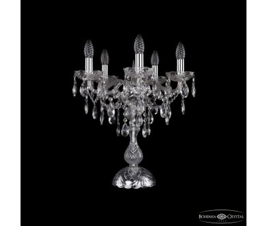 Настольная лампа Bohemia Ivele Crystal 1415L/5/141-47 Ni