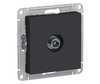 Розетка TV проходная 4DB Systeme Electric AtlasDesign Карбон ATN001092