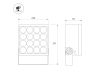 Прожектор Arlight ALT-BLOCK-S220x220-50W Warm3000 (GR, 36 deg, 230V) 054757