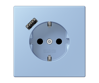 Розетка 2K+З USB Typ A Jung LC1520-18A207