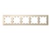 Рамка 5-ая Systeme Electric AtlasDesign Air Бежевый/дымчатый белый ATN220205