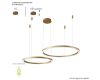 Подвесная люстра Crystal Lux FORTUNA SP123W LED GOLD