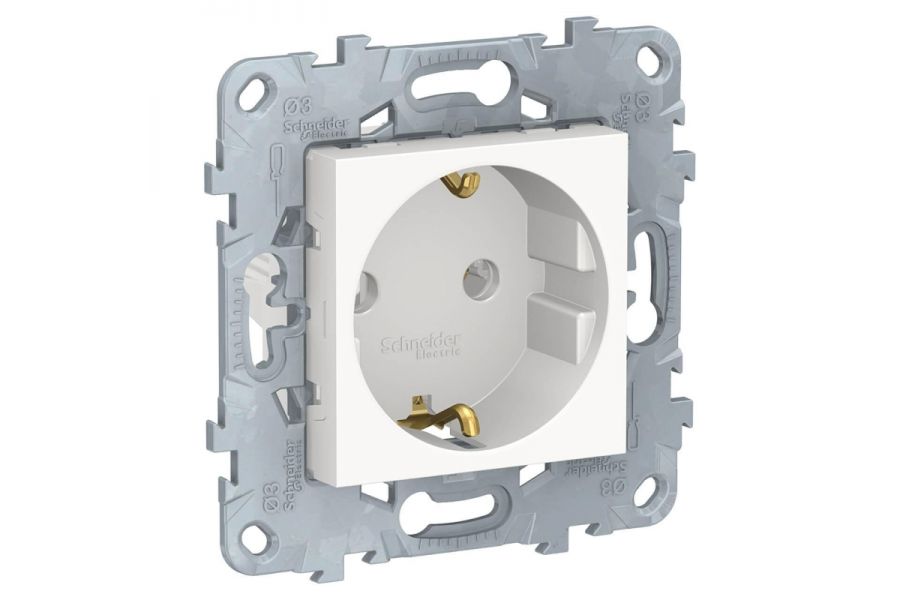 Розетка Schneider Electric Unica New с/з без шторок 16A 250V NU503618