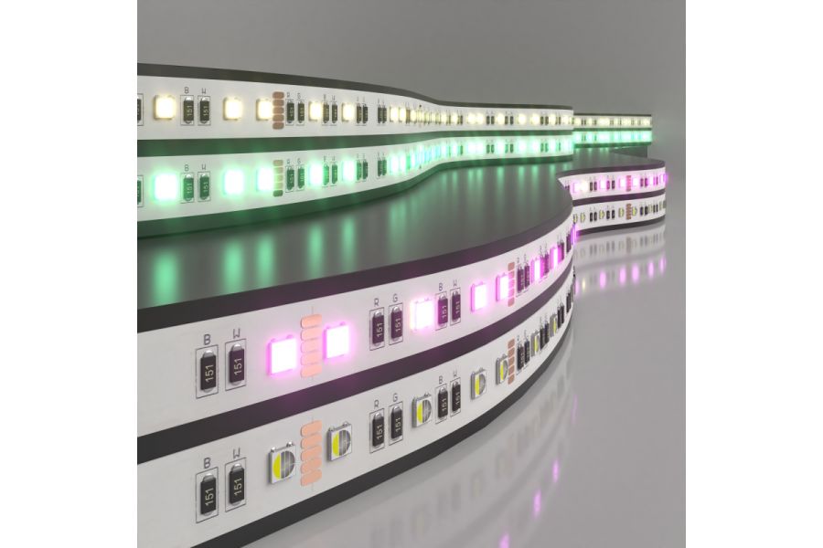 Светодиодная лента Elektrostandard 24V 24W 60Led 5050 IP20 MIX RGB/теплый белый, 5м 4690389172298