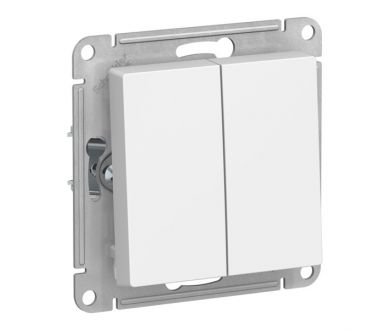 Переключатель 2-клавишный перекрестный Systeme Electric AtlasDesign Лотос ATN001373