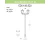 Уличный фонарь Fumagalli Gigi Bisso/Rut 2L E26.156.S20.BXF1R