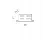 Соединитель прямой к треку 5040xx-(F)/(R) Lightstar Quattro 504106-FR