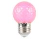 Лампа светодиодная Feron LB-385 шар розовый прозрачный E27 1W 230V 52177