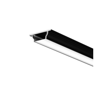 Алюминиевый профиль Maytoni Led Strip накладной с вертикальным изгибом (Черный, 2 м) ALM-1103-B-2M 631018