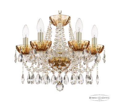 Купить Подвесная люстра Bohemia Ivele Crystal 5413/6/141 G Amber/M-1H Подвесная люстра Bohemia Ivele Crystal 5413/6/141 G Amber/M-1H