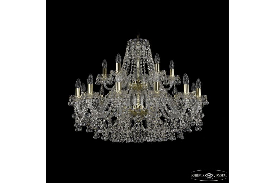 Подвесная люстра Bohemia Ivele Crystal 1409/12+6/300/2d G