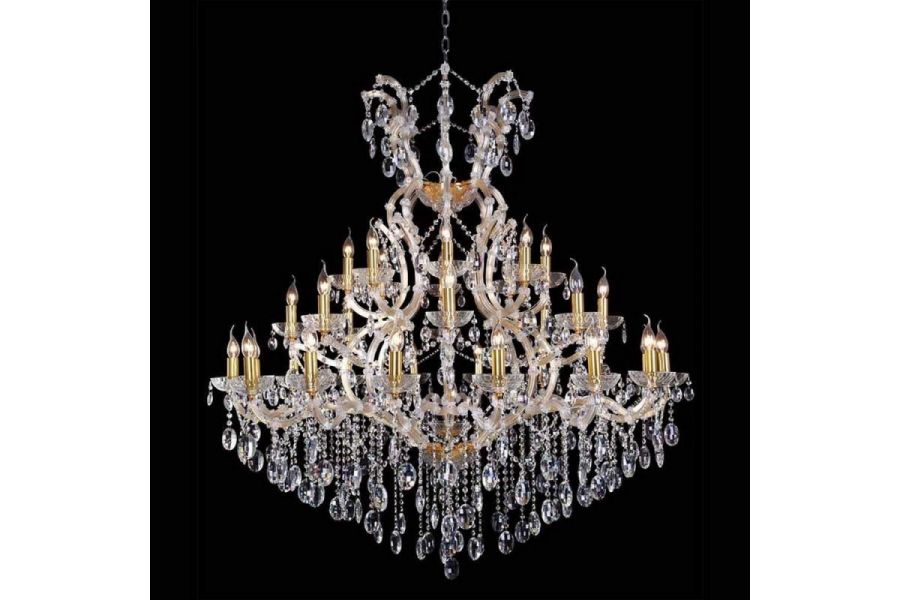 Подвесная люстра Crystal Lux Hollywood SP16+8+8 Gold
