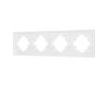 Рамка пластиковая на 4 поста Arlight FRM-TENDO-SFPL-4-WH 054656