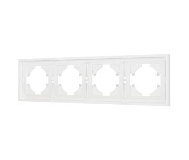 Рамка пластиковая на 4 поста Arlight FRM-TENDO-SFPL-4-WH 054656