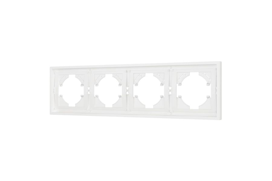 Рамка пластиковая на 4 поста Arlight FRM-TENDO-SFPL-4-WH 054656
