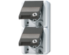 Розетка Schuko двухместная Jung 822NAWSL