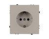 Розетка зк со шторками софт-тач кашемир Arlight SCT-MEU-SFPL-CA (250V, 16A) 059452(1)