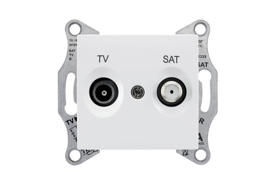 Розетка TV/SAT проходная Schneider Electric Sedna 8dB SDN3401221