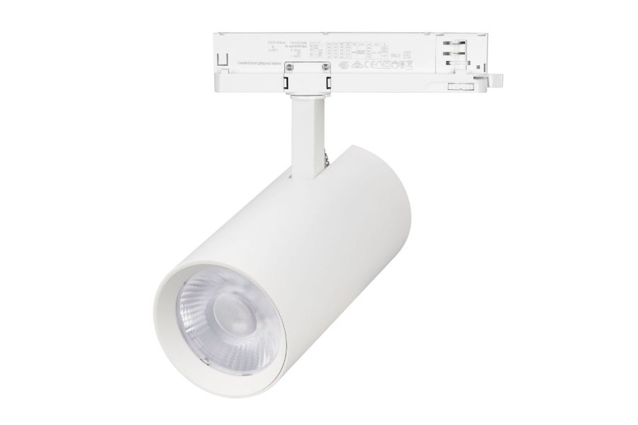 Трековый трехфазный светильник Arlight LGD-GERA-4TR-R90-30W Day4000 (WH, 24 deg, 230V) 055129