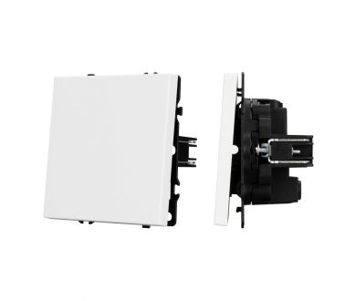 Выключатель перекрёстный 1 кл софт-тач белый кварц Arlight SWT-MKX1-SFPL-WH (250V, 10A) 054234(1)