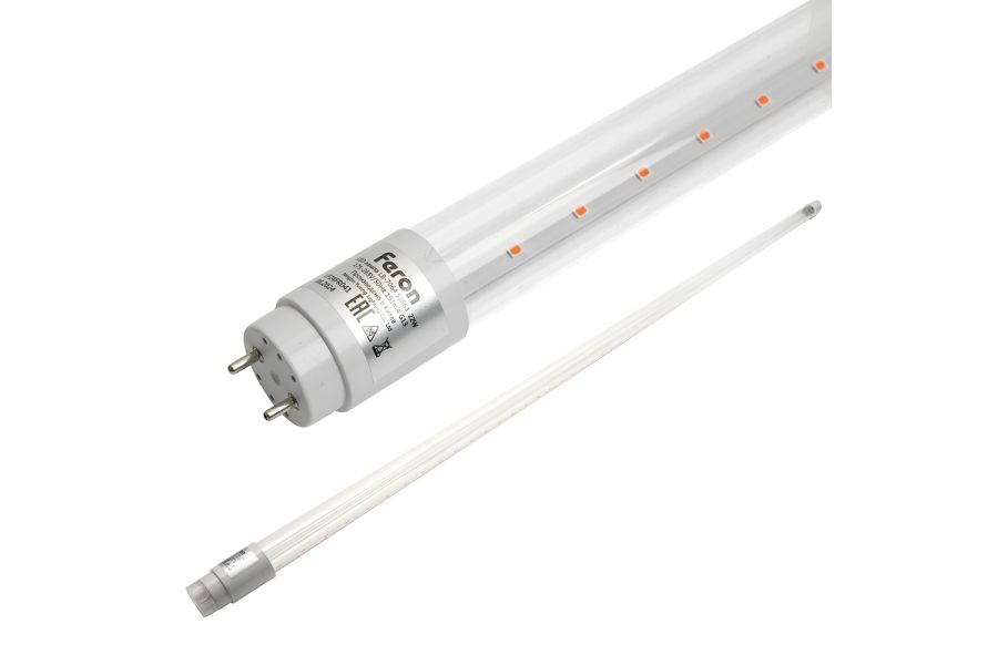 Лампа светодиодная для растений Feron LB-7064 G13 22W красно-синий 51663