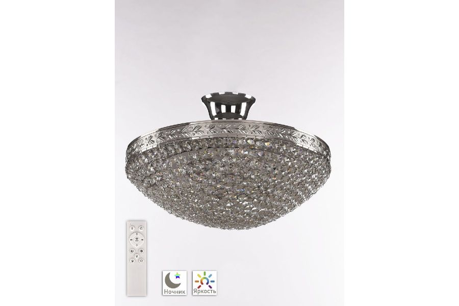 Потолочная люстра Bohemia Ivele Crystal 19321/35IV/LED-DIM Ni