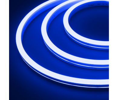 Лента герметичная Arlight MOONLIGHT-SIDE-A140-12x17mm 24V Blue (8 W/m, IP67, 2835, 5m, wire x1) 038799
