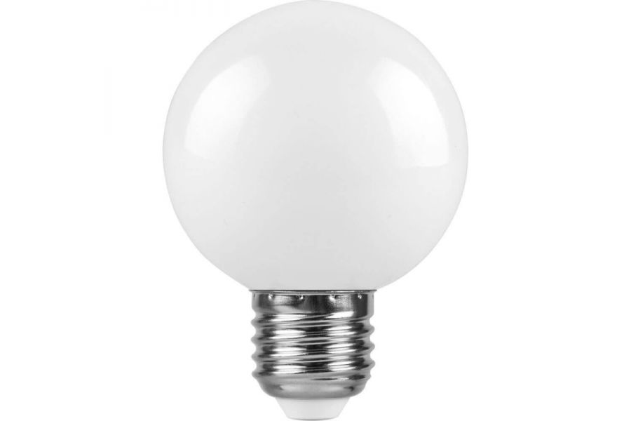 Лампа светодиодная Feron E27 3W 2700K Шар Матовая LB-371 25903