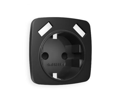 Лицевая панель для розетки с/з со шторками 2USB A+A Ambrella Volt Omega OP8090