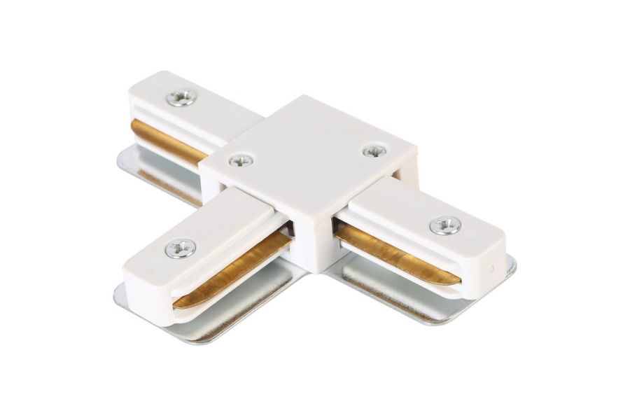 Коннектор T-образный Crystal Lux CLT 0.211 08 WH