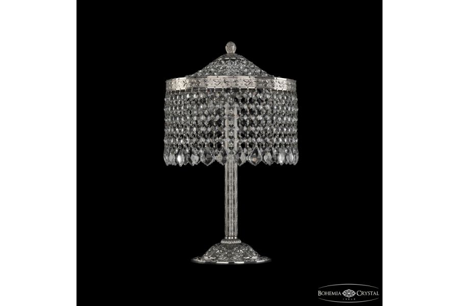 Настольная лампа Bohemia Ivele Crystal 19201L6/25IV Ni Leafs