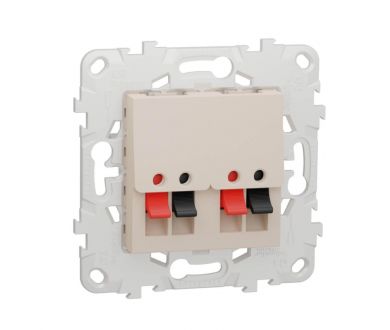 Аудиорозетка двойная Schneider Electric Unica New NU548944