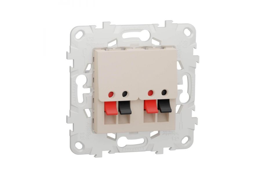 Аудиорозетка двойная Schneider Electric Unica New NU548944