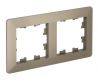 Рамка 2-ая Systeme Electric AtlasDesign Air Шампань/дымчатый черный ATN220502