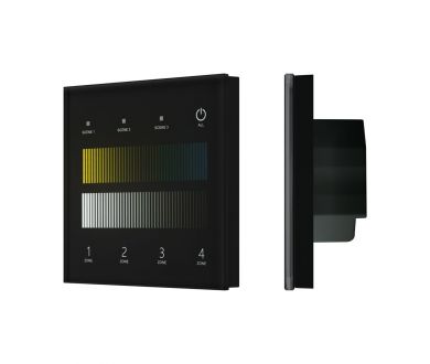 Сенсорная панель Arlight SMART-DALI-301-11-4G-3SC-DT8 Черная (230V, встраиваемая, 2.4G) (IARL, IP20 Пластик) 060792