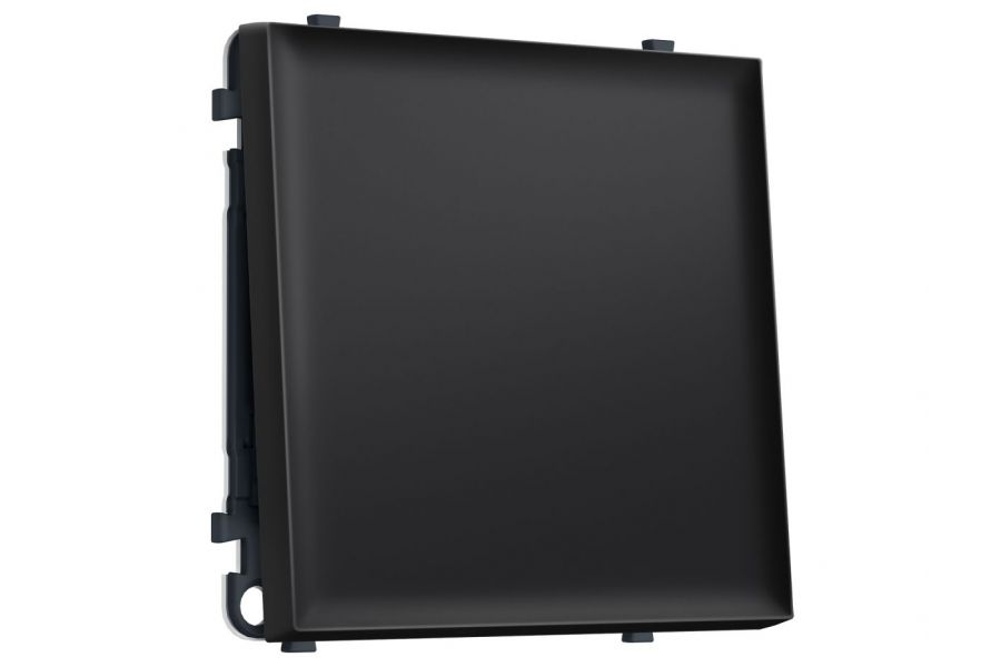 Комплект механизма 1-кл проходного выключателя SIGMA Черный матовый 10A-250V QUANT PRO Ambrella Volt MS801020 (SP8010, PR105)