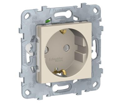 Розетка Schneider Electric Unica New с/з без шторок 16A 250V NU505644