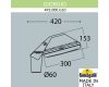 Уличный светильник Fumagalli Guizeppe 4P2.000.G10.WYF1R