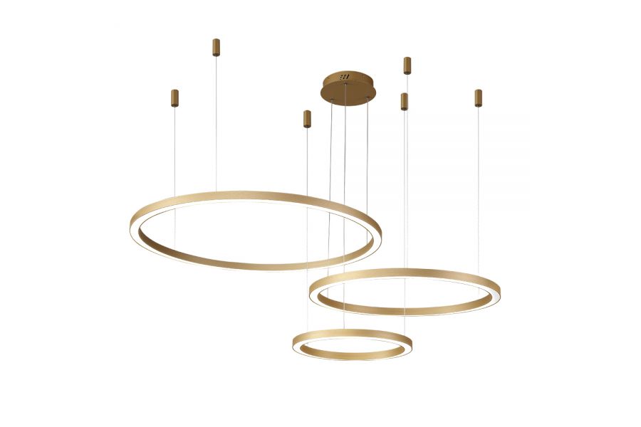 Подвесная люстра Crystal Lux FORTUNA SP158W LED GOLD