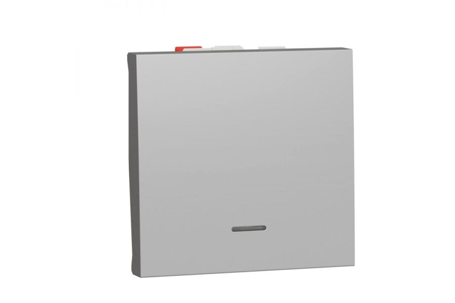 Переключатель одноклавишный с нейтралью Schneider Electric Unica New NU320330S