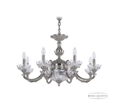 Подвесная люстра Bohemia Ivele Crystal Verona 72209P/8/210 Ni P Clear/M-1H