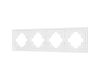 Рамка пластиковая на 4 поста Arlight FRM-TENDO-PL-4-WH 053847