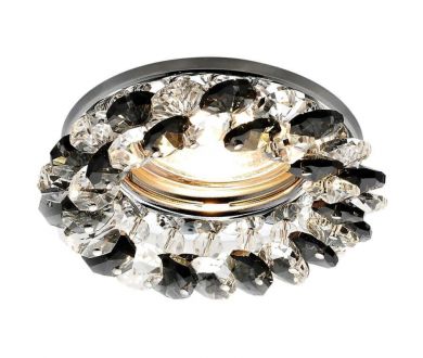 Встраиваемый светильник Ambrella Light Crystal K206 BK/CH