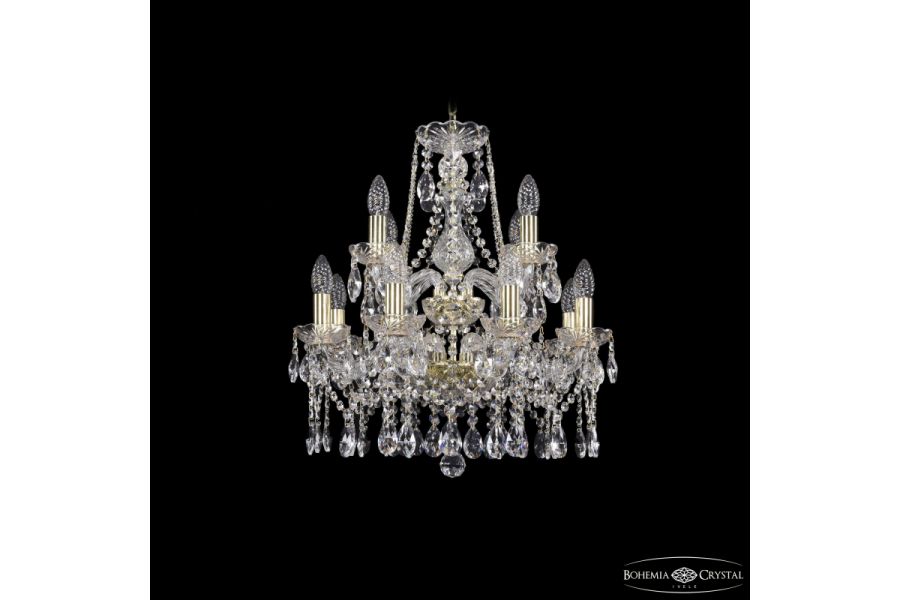 Подвесная люстра Bohemia Ivele Crystal 1413/8+4/165/2d G