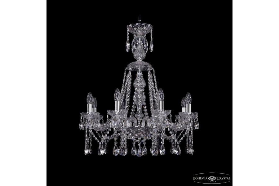 Подвесная люстра Bohemia Ivele Crystal 1413/8/220/XL-73 Ni
